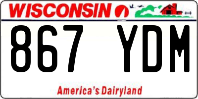 WI license plate 867YDM