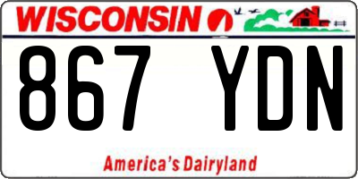 WI license plate 867YDN