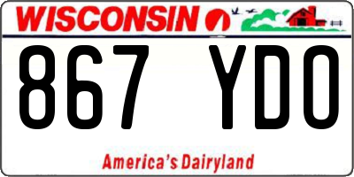 WI license plate 867YDO