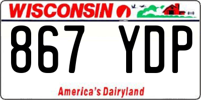 WI license plate 867YDP