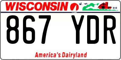 WI license plate 867YDR
