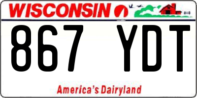 WI license plate 867YDT