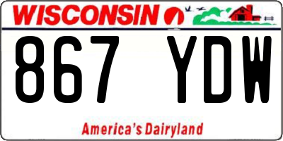 WI license plate 867YDW