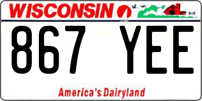 WI license plate 867YEE