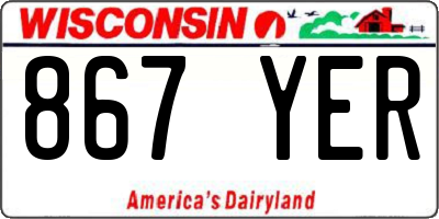 WI license plate 867YER