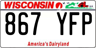 WI license plate 867YFP
