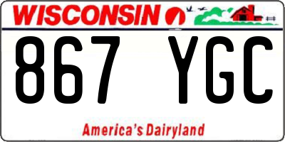 WI license plate 867YGC