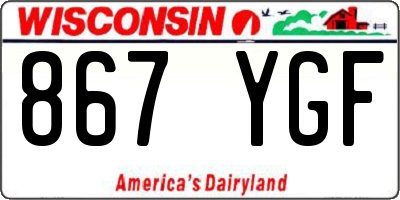 WI license plate 867YGF