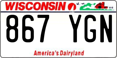 WI license plate 867YGN