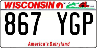 WI license plate 867YGP