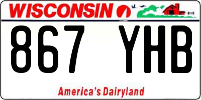 WI license plate 867YHB