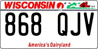 WI license plate 868QJV