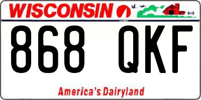WI license plate 868QKF