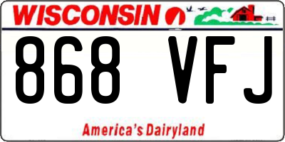 WI license plate 868VFJ