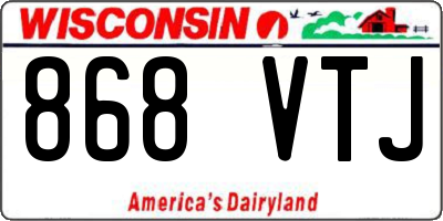 WI license plate 868VTJ