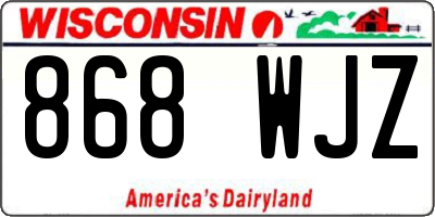 WI license plate 868WJZ