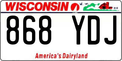 WI license plate 868YDJ