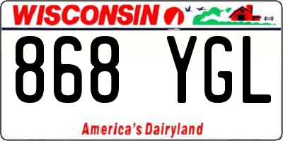 WI license plate 868YGL