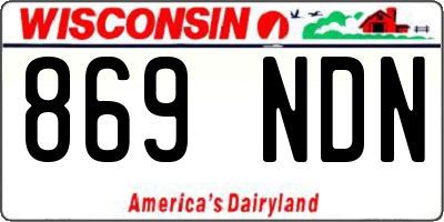 WI license plate 869NDN