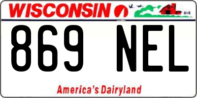 WI license plate 869NEL