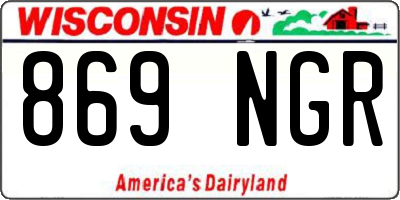 WI license plate 869NGR