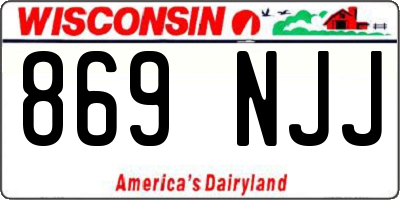 WI license plate 869NJJ