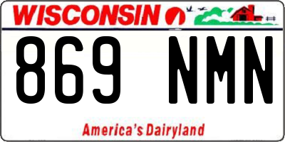 WI license plate 869NMN