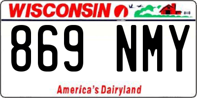 WI license plate 869NMY