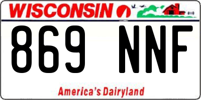 WI license plate 869NNF