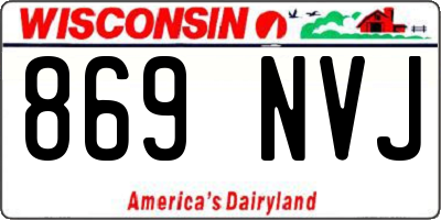 WI license plate 869NVJ
