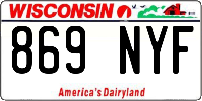 WI license plate 869NYF