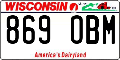 WI license plate 869OBM