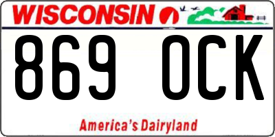 WI license plate 869OCK