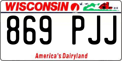 WI license plate 869PJJ