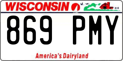 WI license plate 869PMY