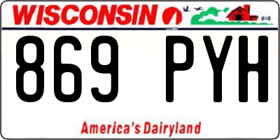 WI license plate 869PYH