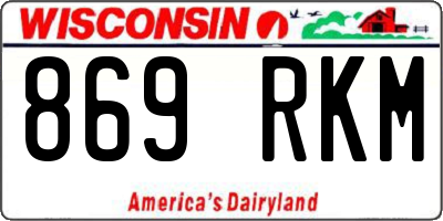 WI license plate 869RKM