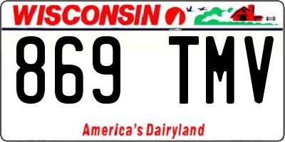WI license plate 869TMV