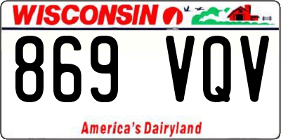 WI license plate 869VQV