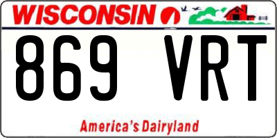 WI license plate 869VRT