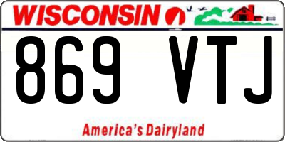 WI license plate 869VTJ