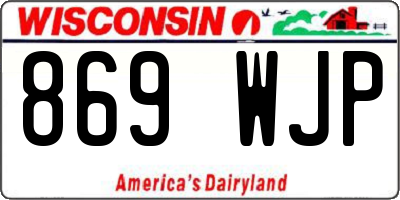 WI license plate 869WJP