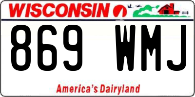 WI license plate 869WMJ