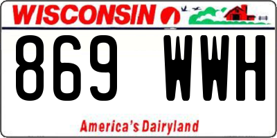WI license plate 869WWH