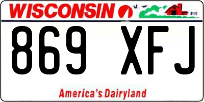 WI license plate 869XFJ