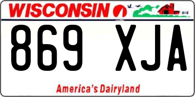 WI license plate 869XJA