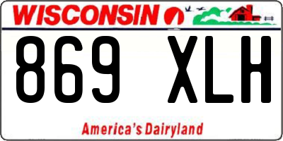 WI license plate 869XLH