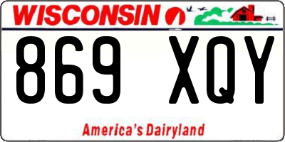 WI license plate 869XQY