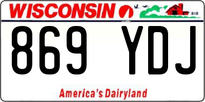 WI license plate 869YDJ
