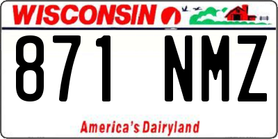 WI license plate 871NMZ